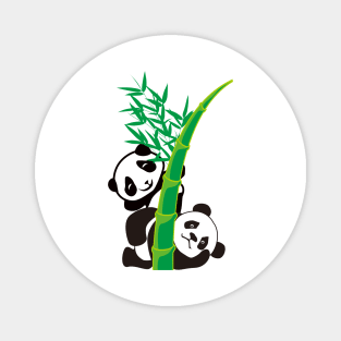 Panda and Bamboo 5 Magnet